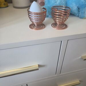 Copper Makeup Sponge Holder Set